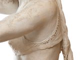 a statue of a woman holding a glass of wine