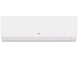 a white air conditioner sitting on top of a white wall
