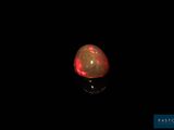 an oplite is shown in the dark with a black background