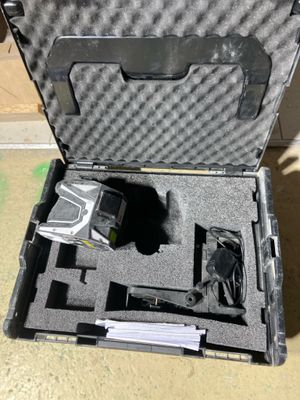 a case that has a camera and other items in it