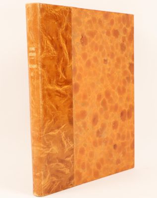 front view of a book showing the inside of the cover