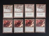six cartes d'un jeu de cartes sur lesquelles figurent un tigre et d'autres animaux