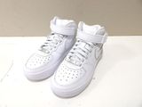 nike air force 1 high top sneaker in white with white soles