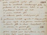 a very old handwriting on a piece of paper