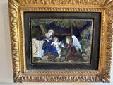 an image of a picture of a painting of an angel and three children
