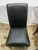 Lot de 2 chaises contemporaines en simili cuir noir, à dossi… (photo 2)