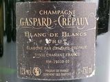 a label on a bottle of champagne that says champagne grenaux blancs