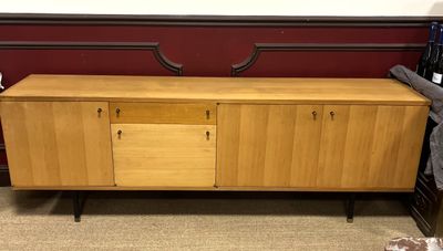 ENFILADE EN TECK attribué à Paul GEOFFROY (XX)