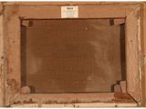 an old picture of a picture frame with a label on it