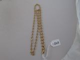 collier plaqué or composé d'une chaîne et d'une pendentif