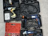 many tools in the case on the floor