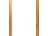wooden picture frame on white background with clipping for text