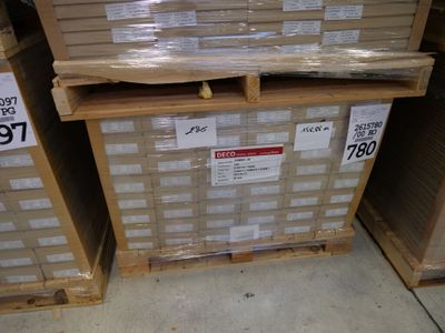 une pile de cartons posés par terre