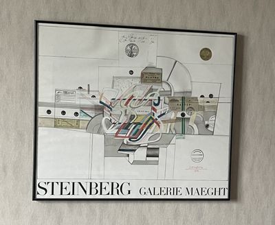 a picture of a map hanging on the wall of a room