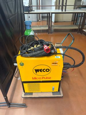 weco micro pulse welding machine in use in a factory