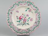 an image of a plate with a floral design on it