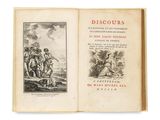 an open book with a picture of a group of people on it