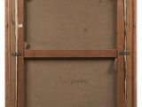 a painting of a wooden frame with a brown background