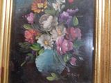 une image d'une peinture de fleurs dans un vase