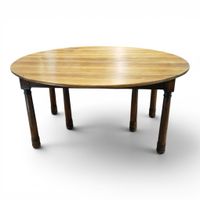 TABLE DE SALLE A MANGER en bois naturel, reposant sur six pi… (photo 2)