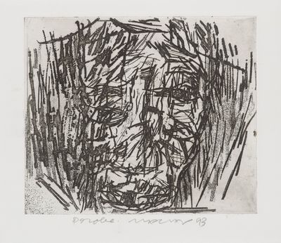 l'image d'un dessin en noir et blanc représentant le visage d'un homme