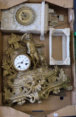 a box with a clock inside of it on a table