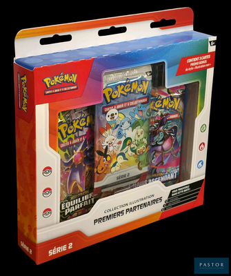 deux paquets de cartes Pokémon dans la boîte
