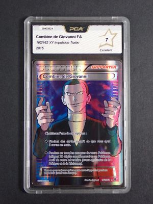 a close up of a card on a table with a black background
