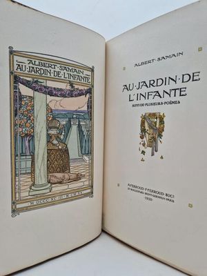 an open book with a picture of a woman on it