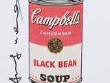 campbell ' s black bean soup by andy warhol