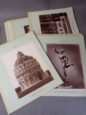 Lot de tirages sur l'Italie, 34 x 29cm (vendus en l'état, no…
