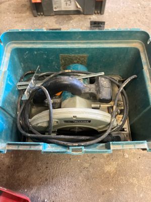 a blue box with a bunch of wires inside of it