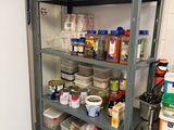 a pantry with a lot of food on the shelves