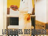 une affiche pour un restaurant représentant un chef en cuisine