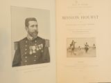 an old book with a picture of a man in uniform