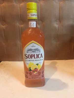 a bottle of liquor that is sitting on a table