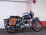 a motorcycle that is parked in a parking garage