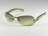 sunglasses on a white surface with a white background