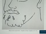 a picture of a drawing of a man with a beard