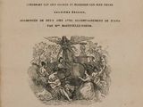the front cover of a book with a drawing of a man riding a horse