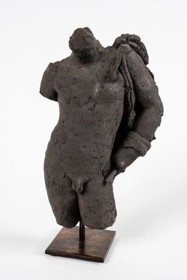 Michel CAYLA : Buste d'homme à l'antique. - Photo 1