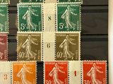 a picture of a collection of postage stamps on display