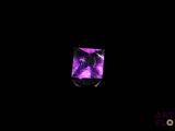 an amethorate stone in a black background