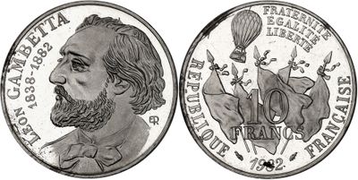 a drawing of a coin with an image of a man and a balloon