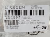 a plastic bag with a barcode on it and a plastic bag with a barcode on it
