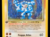 a close up of a pokemon card on a black background