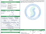 a close up of a document with a barcode on it
