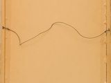 an image of a painting of a mountain with a line drawn on it