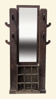 Porte-manteaux d'entrée en chêne mouluré et sculpté à décor … (photo 2)