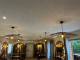 a large room with a lot of tables and chairs